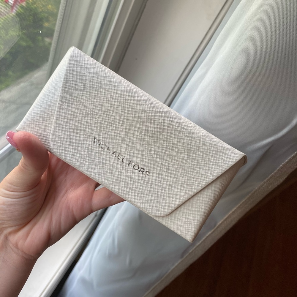 Michael Kors double band silver mirrored sunglass